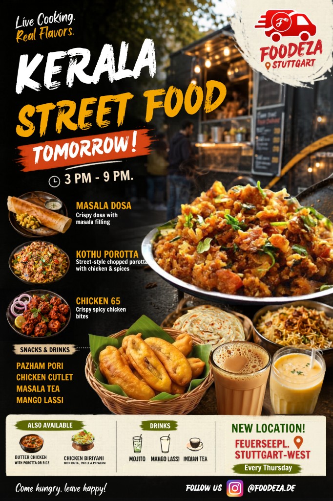 Live Kerala food service at an event